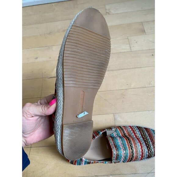 RON white Women Multi Stripe "Delilah" Espadrille Loafer - Picture 5 of 9